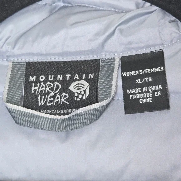 Mountain Hardwear Light Blue/Grey XL Puffer Jacket - Picture 4 of 7